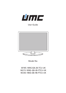 Manual UMC W215/189G-GB-2B-FTCU-UK LCD Television