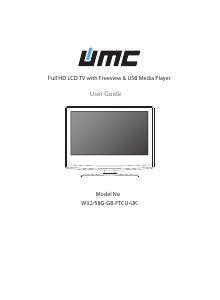 Manual UMC W32/58G-GB-TCU-UK LCD Television