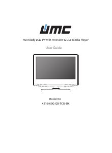 Handleiding UMC X216/69G-GB-TCDUP-UK LCD televisie