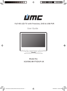 Manual UMC X23/50G-BR-FTCDUP-UK LCD Television