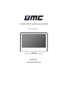 Manual UMC X23/39C-FTCD-UK LCD Television