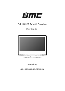 Handleiding UMC 40/189G-GB-5B-FTCU-UK LED televisie