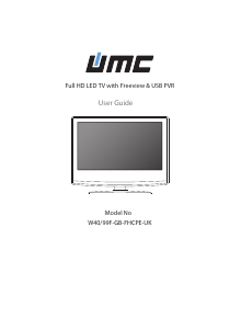Handleiding UMC W40/99F-GB-FHCPE-UK LED televisie