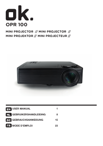 Mode d’emploi OK OPR 100 Projecteur