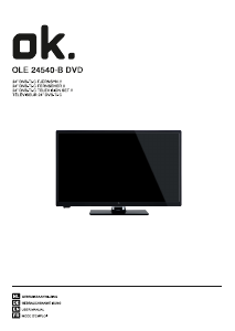 Handleiding OK OLE 24540-B DVD LED televisie