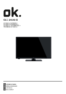 Mode d’emploi OK OLE 24540-B Téléviseur LED