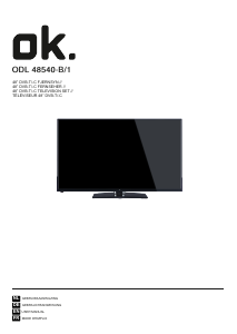 Handleiding OK ODL 48540-B/1 LED televisie
