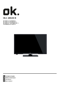 Handleiding OK OLE 20540-B LED televisie