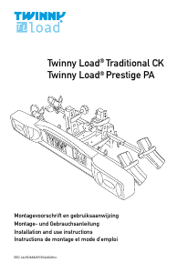 Handleiding Twinny Load Prestige PA Fietsendrager