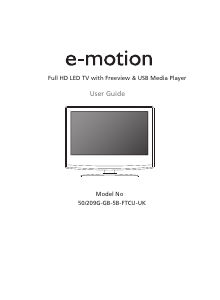 Handleiding E-Motion 50/209G-GB-5B-FTCU-UK LED televisie
