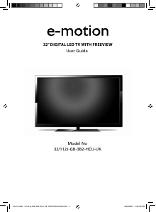 Bruksanvisning E-Motion 32/112J-GB-3B2-HCU-UK LED TV