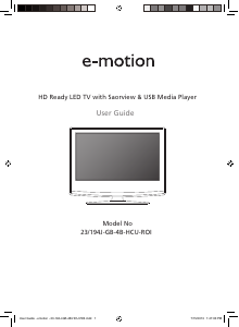 Handleiding E-Motion 23/194J-GB-4B-HCU-ROI LED televisie