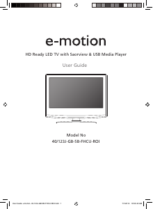 Handleiding E-Motion 40/123J-GB-5B-FHCU-ROI LED televisie
