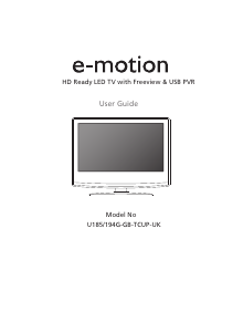 Handleiding E-Motion W185/194G-GB-TCUP-UK LED televisie