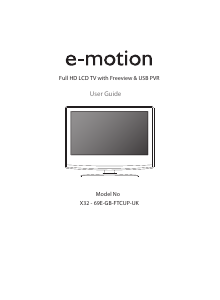 Handleiding E-Motion X32/69E-GB-TCDUP-UK LCD televisie