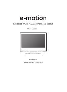 Manual E-Motion X23/69G-GB-FTCDUP-UK LCD Television