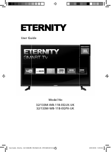 Bruksanvisning Eternity 32/133M-WB-11B-EGPX-UK LED TV