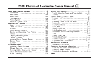 Handleiding Chevrolet Avalanche (2008)