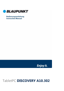 Bedienungsanleitung Blaupunkt Discovery A10.302 Tablet