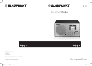 Bedienungsanleitung Blaupunkt IR 20 Radio