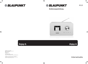 Bedienungsanleitung Blaupunkt IR 25 Radio