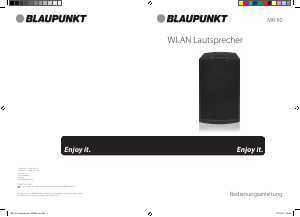 Bedienungsanleitung Blaupunkt MR 50 Lautsprecher