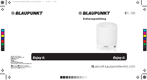 Bedienungsanleitung Blaupunkt BTL 100 Lautsprecher
