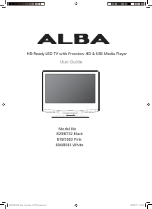 Manual Alba 820/8732 Black LED Television
