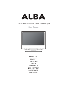 Handleiding Alba 24/207DVDS LED televisie