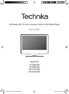 Manual Technika LED24-E231COM LED Television