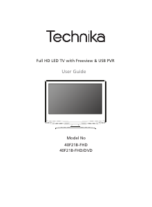 Manual Technika 40F21B-FHD LED Television