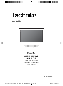 Bruksanvisning Technika 32E21W-FHD/DVD LED TV
