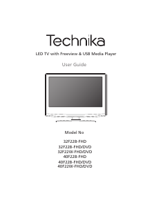 Manual Technika 32F22B-FHD/DVD LED Television