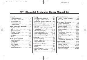 Handleiding Chevrolet Avalanche (2011)