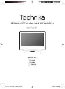 Bruksanvisning Technika LED22-248I LED TV