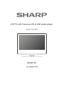 Bruksanvisning Sharp LC-24LD171K LCD TV