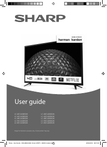 Handleiding Sharp LC-40CUG8052K LED televisie