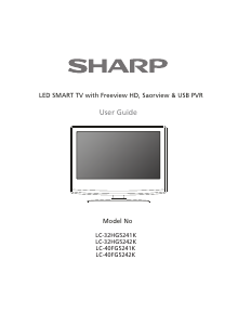 Handleiding Sharp LC-32HG5241K LED televisie