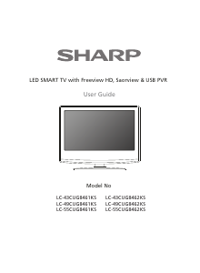 Handleiding Sharp LC-43CUG8462KS LED televisie