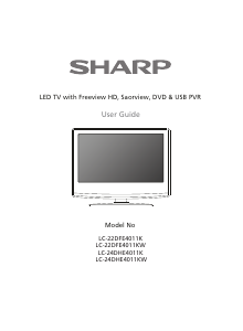 Handleiding Sharp LC-24DHE4011KW LED televisie
