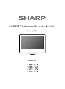 Handleiding Sharp LC-49SFE7451K LED televisie