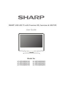 Handleiding Sharp LC-55CUG8362KS LED televisie