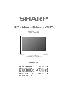 Handleiding Sharp LC-32DHE5111K LED televisie