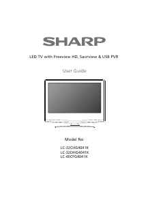 Handleiding Sharp LC-32DHG4041K LED televisie