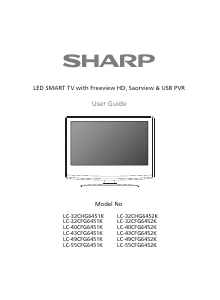 Handleiding Sharp LC-55CFG6452K LED televisie