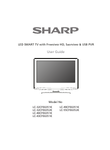 Handleiding Sharp LC-55CFE6352K LED televisie