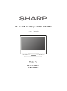 Handleiding Sharp LC-40FG3141K LED televisie