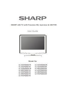 Handleiding Sharp LC-32DHG6021K LED televisie