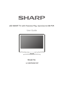 Handleiding Sharp LC-40CFG3021KF LED televisie
