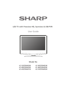 Handleiding Sharp LC-43CFE6451K LED televisie